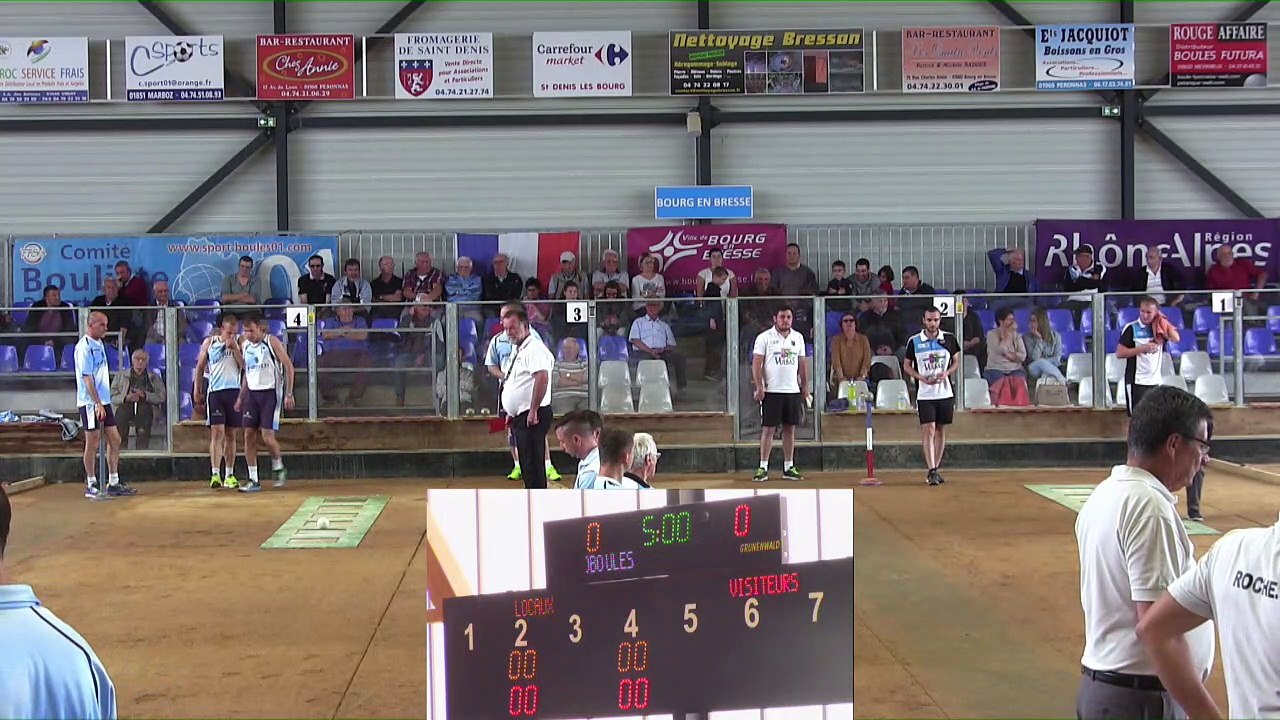 Premier tour, Saint-Vulbas contre Pontese, 1/4 finale aller, Coupe d'Europe des Clubs 2017, Sport Boules, Saint-Vulbas 2017