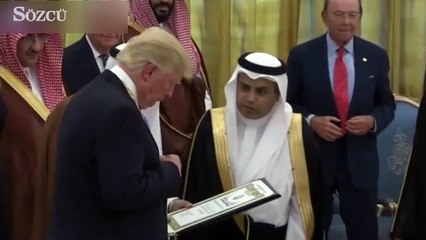 Trump Suudi Kralı'ndan devlet nişanı aldı