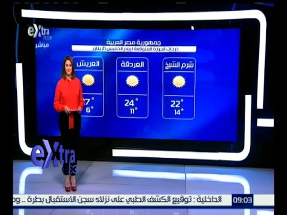 غرفة الأخبار | تعرف على درجات الحرارة المتوقعة...