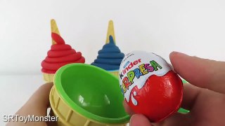 Play doh Ice Cream Surprises Disney Cars Frozen Ice Crdsaeam Nursery Rhymes for kids