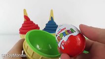 Play doh Ice Cream Surprises Disney Cars Frozen Ice Crdsaeam Nursery Rhymes for kids