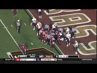 9/13/14: Navy vs Texas State Highlights