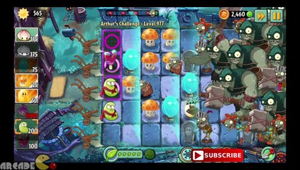 Plants Vs Zombies 2 It's About Time  Dark Ages Part 2 Impossible Arthur's Challenge Level 977