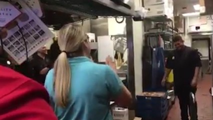 Chick-fil-a Employees Surprised Their Hard Of Hearing Co-worker