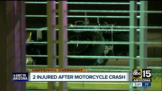 Police investigating motorcycle crash that injured two