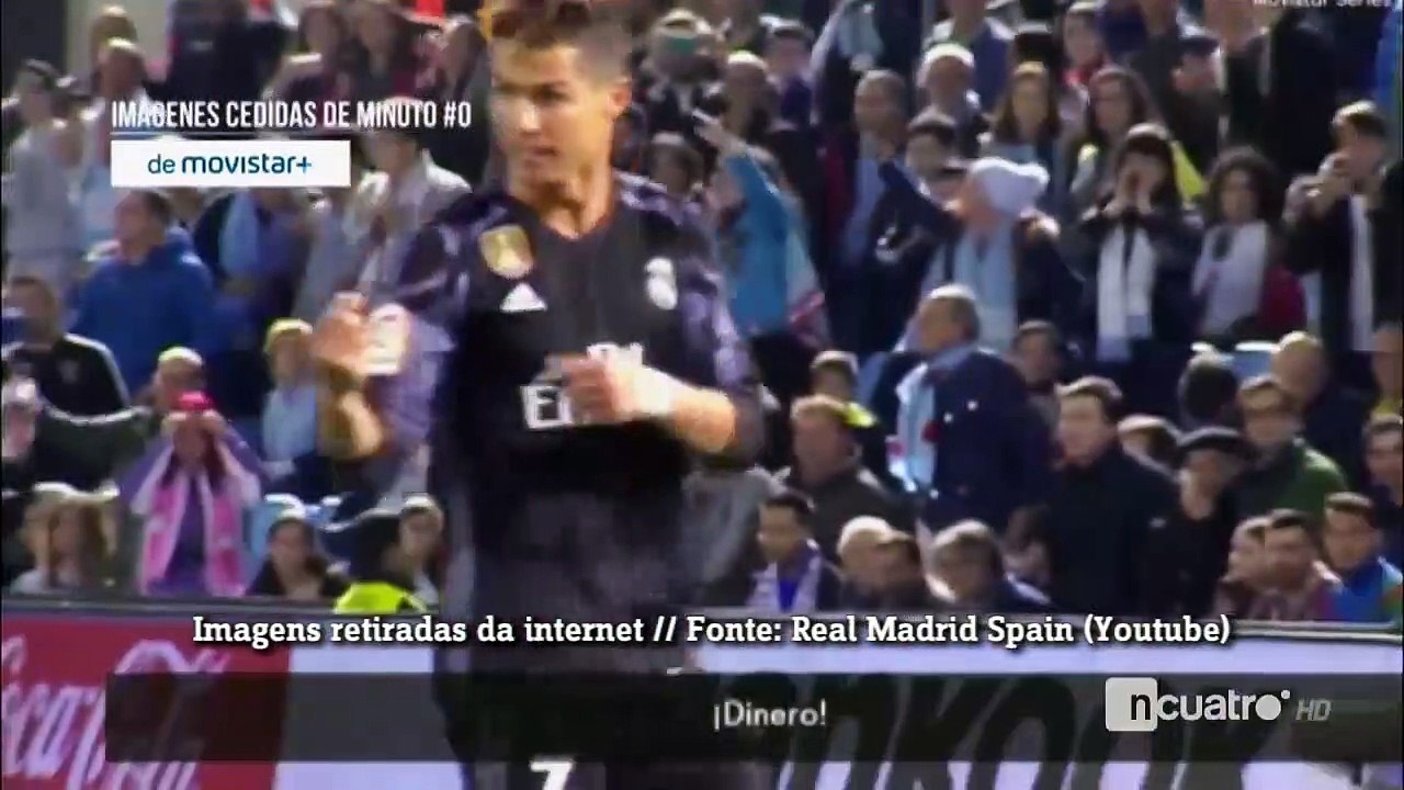 Cristiano Ronaldo insinua que jogador do Celta recebeu maleta de dinheiro. Assista!