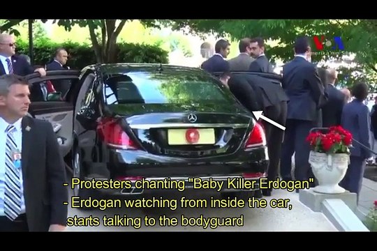 Altercation avec des militants kurdes: la vidéo d'Erdogan et ses gardes du corps à Washington