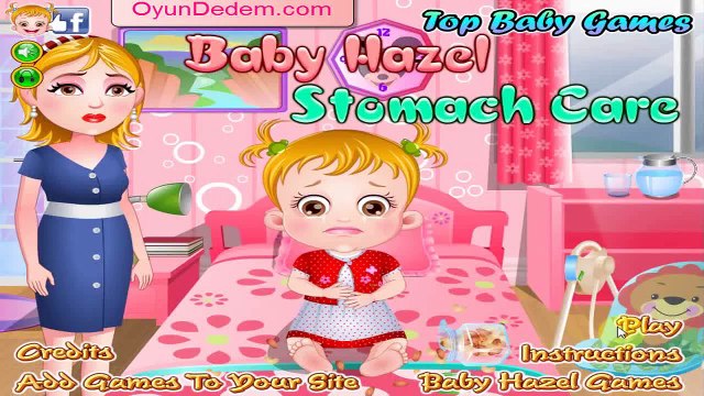 Baby Hazel Stomach Care Games - Sick Babies Go to the Doctor