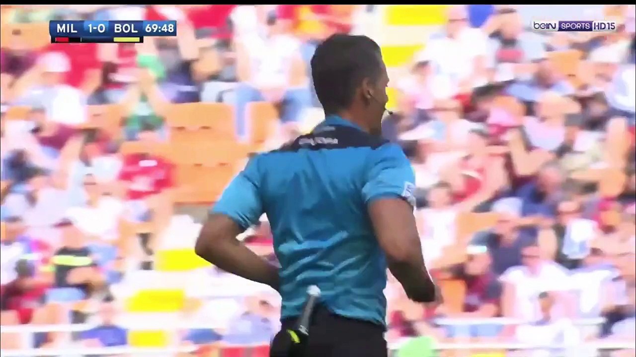 اهداف مباراة  ميلان  3 - 0  بولونيا   2017/5/21  الدوري الإيطالي