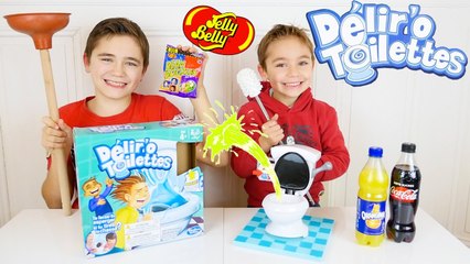 DELIR'O TOILETTES EXTRÊME CHALLENGE ! Coca, Orangina, Jelly Belly - TOILET TROUBLE CHALLENGE