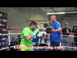AMIR KHAN VICIOUS MITT WORK!!! DISPLAYS 147LBS SPEED IN COMBINATION WITH 155LBS POWER!!!
