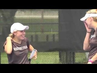 Clinching point for the doubles match for Texas State & Georgia State