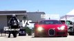 Kawasaki Ninja H2r vs Bugatti Veyron Drag Race 2016 Lamborghini Aventador vs F16