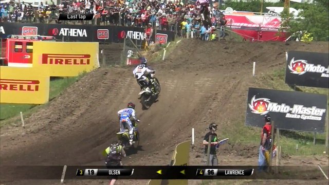 MXGP of Germany Jonass, Olsen & Lawrence battle at last lap