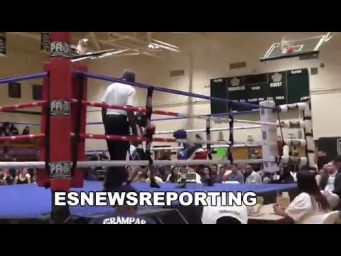 8 year olds going all out in the ring - EsNews Boxing