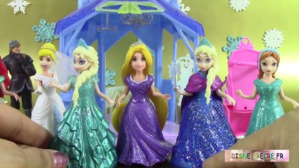 Tải video: Pâte à modeler Reine des neiges Poupée Magiclip Elsa Château Flip N' Switch