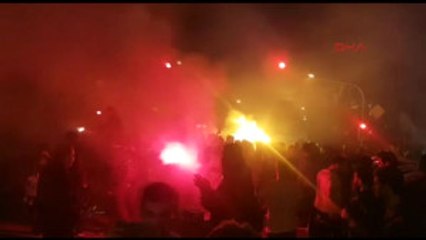 Bağdat Caddesi'nde Fenerbahçeli Taraftarların Şampiyonluk Kutlaması