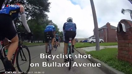 Ciclista recibió un tiro mientras entrenaba a plena luz del día