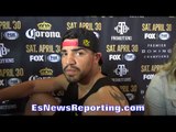 VICTOR ORTIZ ON ANDRE BERTO REMATCH, FLOYD MAYWEATHER, MANNY PACQUIAO & ROBERT GARCIA