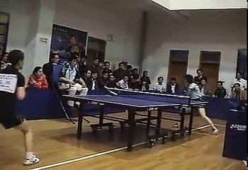 乒乓球两长胶高手之战 标清