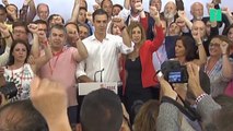 El discurso de Pedro Sánchez tras la victoria en las primarias