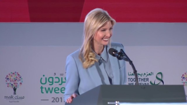 Ivanka Trump jokes that she might ‘borrow’ contractors from Saudi Arabia