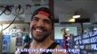 VICTOR ORTIZ: SILENT BUT AMUSING ANSWER WHEN ASKED ABOUT POTENTIAL MAYWEATHER VS PACQUIAO REMATCH