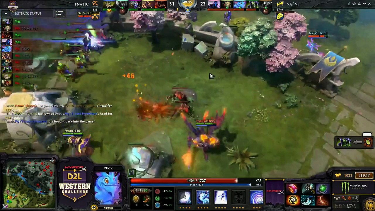 HyperX D2L Western Challenge Playoffs - Na'Vi vs Fnatic (Game 2) part 2/2