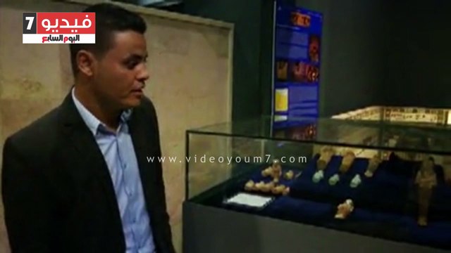 بالفيديو.. مقتنيات معرض متحف الأقصر المستخرجة من مقبرة أوسرحات