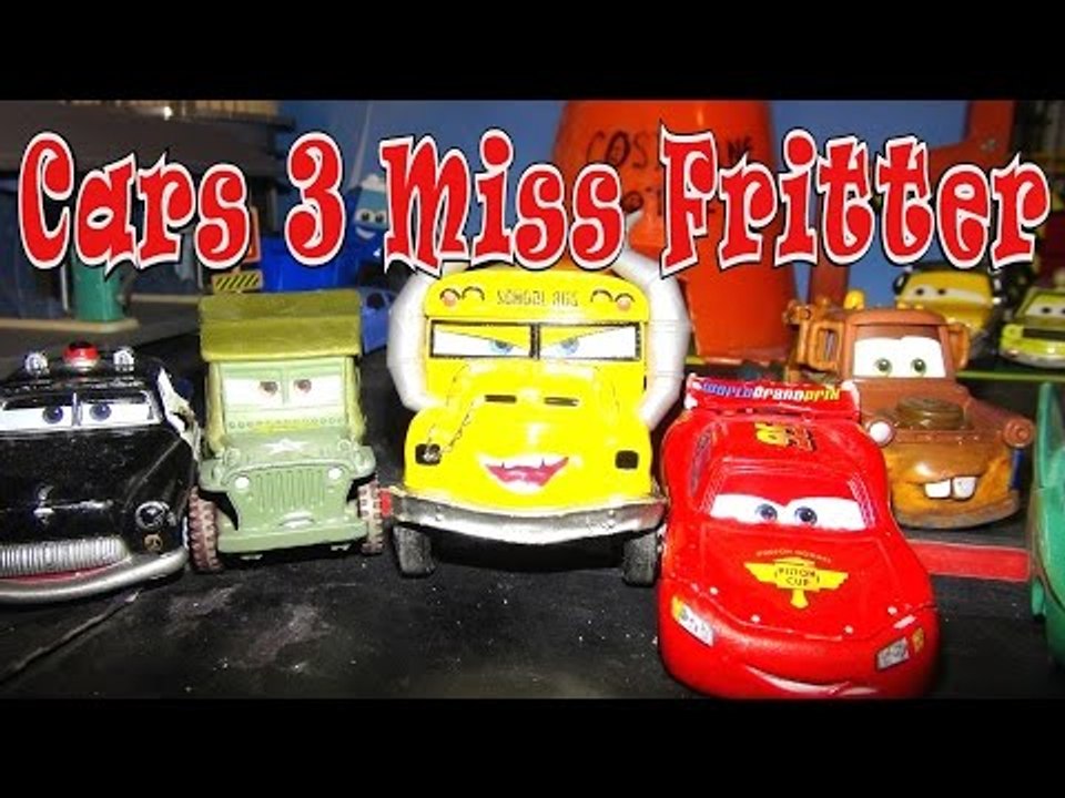 Pixar Cars 3 Lightning McQueen gets Surprised by Miss Fritter in radiator Springs