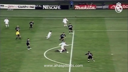 اهداف مباراة ريال مدريد و اولمبيا باراغواي 2-0 كاس القارات للاندية 2002