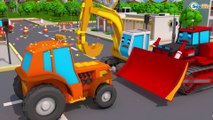 The Yellow Truck - Little Cars & Trucks with Soccer Balls Construction Cartoons for children