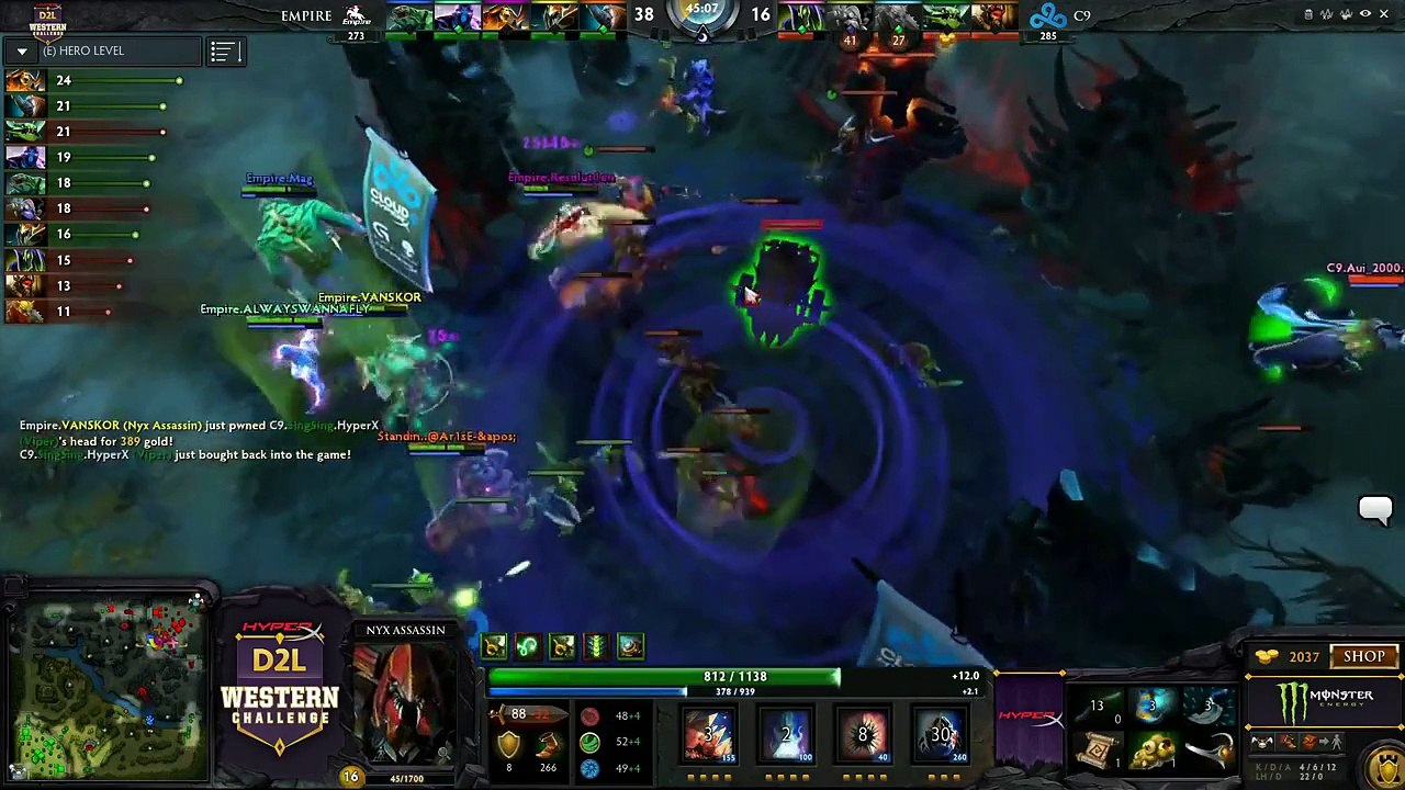 HyperX D2L Western Challenge Playoffs - Cloud 9 vs Team Empire (Game 1) part 2/2