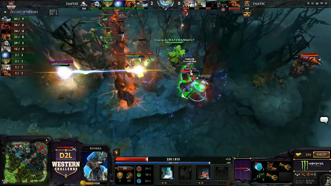 HyperX D2L Western Challenge Playoffs - Team Empire vs Fnatic (Game 1) part 1/2