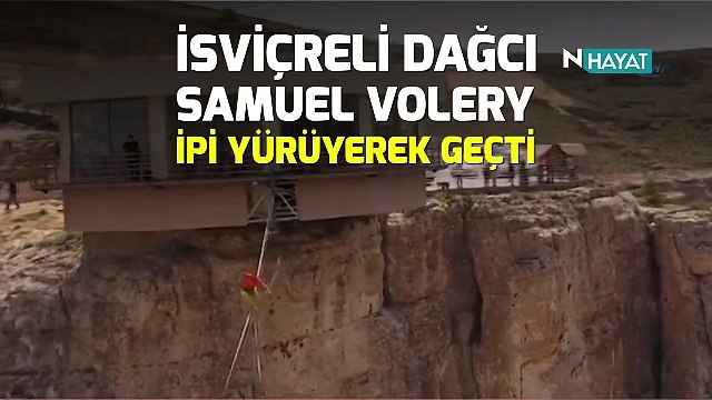 240 Metre Yüksektlikte Bin 210 Metre İpi Yürüyerek Geçmek