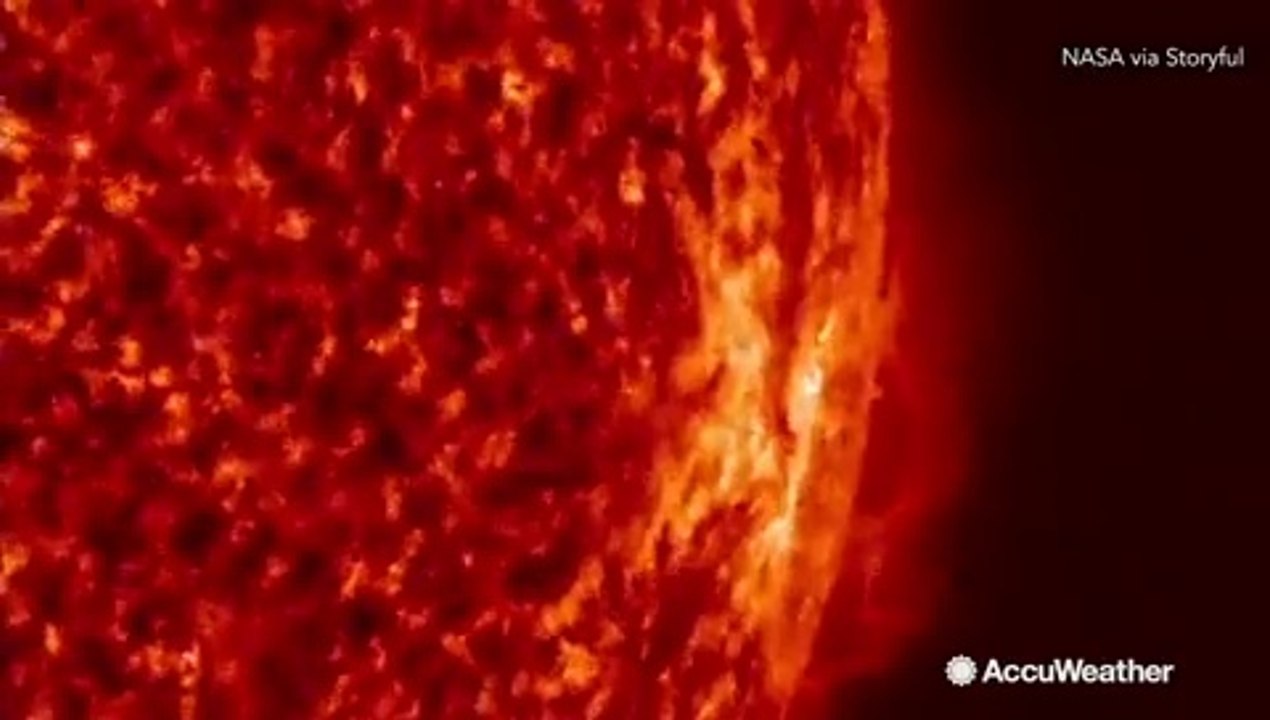 Plasma is pulled from magnetic forces near the Sun's surface