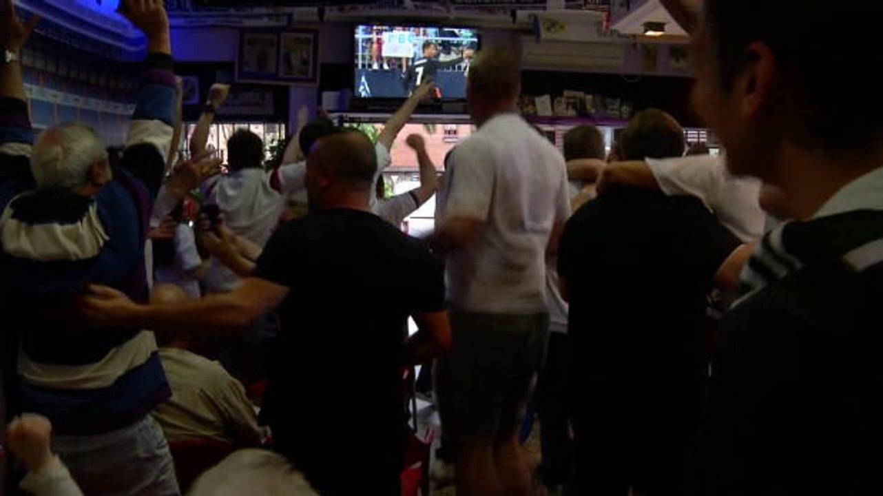 The contrasting emotions of Real and Barca fans