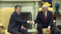 President Trump Meets with President Santos of Columbia