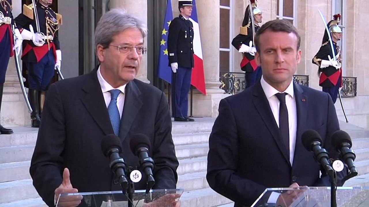 Vertice Macron-Gentiloni, verso unione fiscale. Sostegno a Italia per crisi migratoria