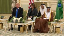 President Trump And Signing Ceremony With King Salman In Saudi Arabia