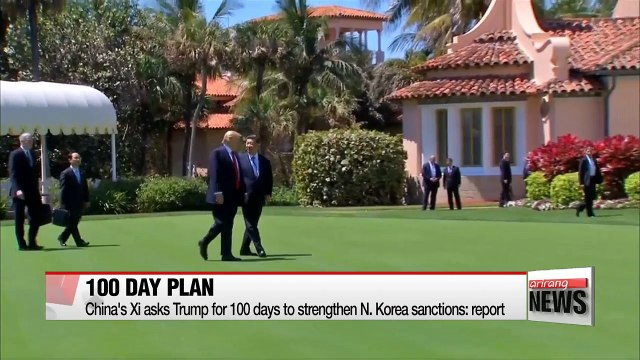 China's Xi asks Trump for 100 days to strengthen N. Korea sanctions: report