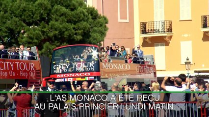 ASM - Les joueurs et le staff accueillis au Palais Princier