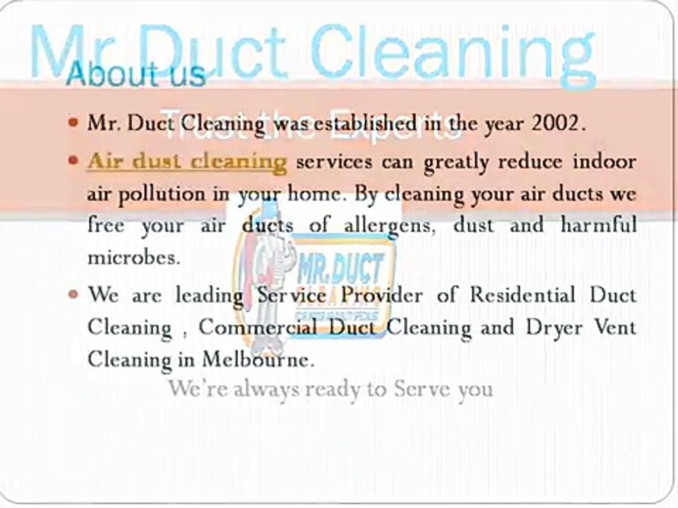 Ducted Heating Vents - Mr Duct Cleaning