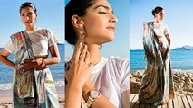 Sonam Kapoor In A Bold Saree FIRST LOOK - Cannes Film Festival 2017