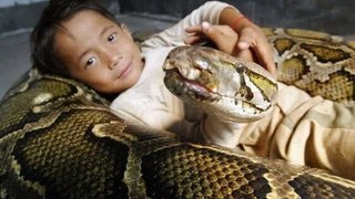 Chinese Kid Plays with Snake | Shocking Video | Snake attacking Humans