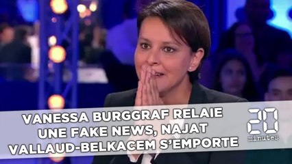 Vanessa Burggraf relaie une fake news, Najat Vallaud-Belkacem s'emporte