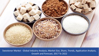 Sweetener Market Analysis, Market Size, Share, Trends, Application Analysis, Growth and Forecast, 2017 To 2022