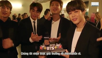 [Vietsub] 170522 BTS Speech after BBMAs [BTS Team]