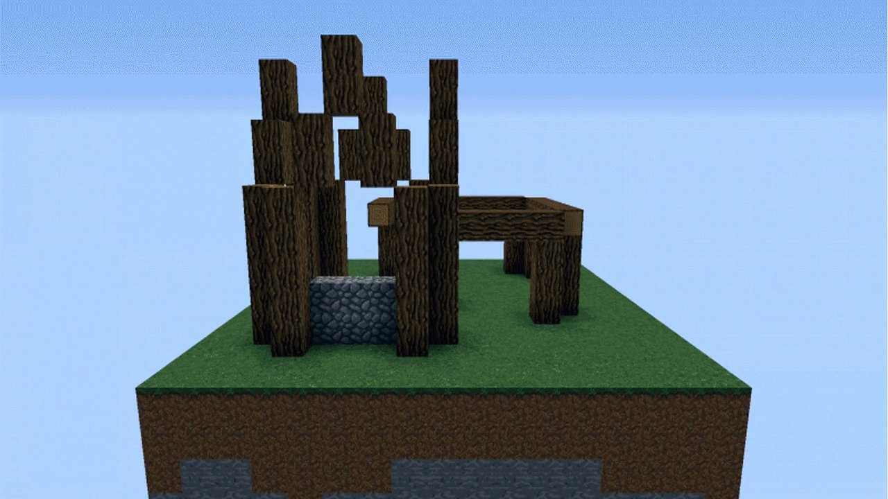 Minecraft: I made dis.