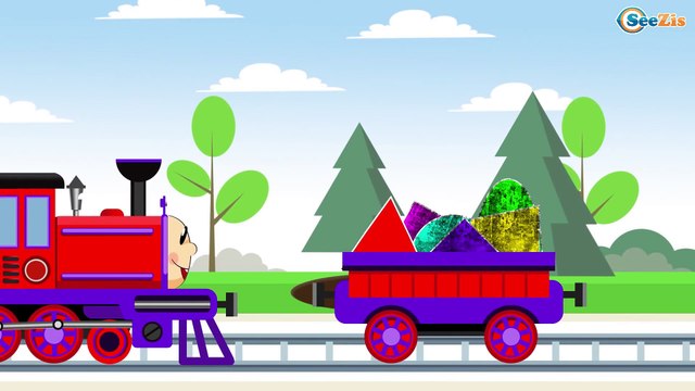 Caricaturas de Trenes - Aprende los Colores y Formas - Dibujos Animados Educativos Para Niños